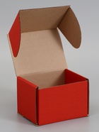 Коробка самосборная, красная, для подарков, хранения и отправки посылок, 17×12×10 см - Фото 3