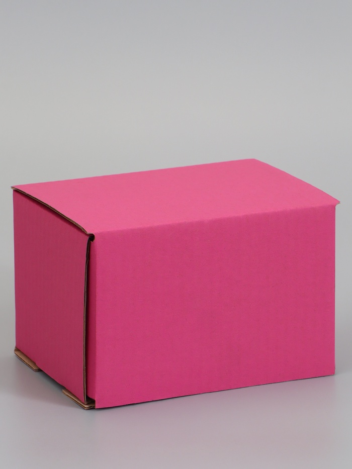 Коробка самосборная, розовая, 17 x 12 x 10 см