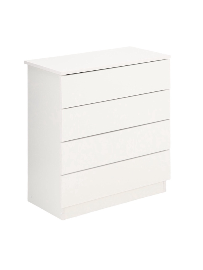 Комод 4 ящика, 700х350х756, Белый