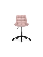 Компьютерное кресло «Честер», 500×600×800 мм, цвет розовый/чёрный - Фото 5