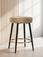 Стул барный Plato, без спинки, велюр, цвет темно-бежевый - Фото 2