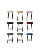 Стул барный Plato, без спинки, велюр, цвет темно-бежевый - Фото 10