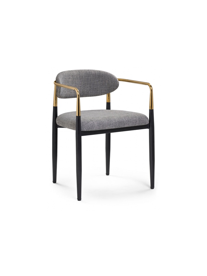 Кресло Lord gray / black / gold