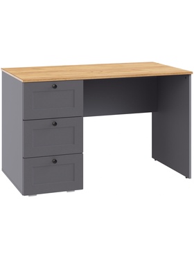 Стол письменный «Опра», 1200×660×754 мм, цвет серый графит/дуб золотой крафт