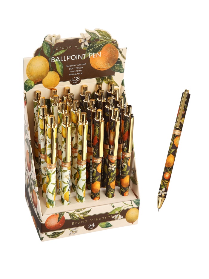 Ручка шариковая автоматическая Bruno Visconti: flora. paradise, стержень синий, 0.38 мм