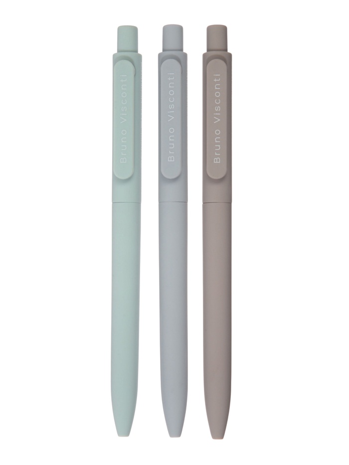 Ручка шариковая автоматическая Bruno Visconti softclick. morandi, стержень, синий, 0.7 мм