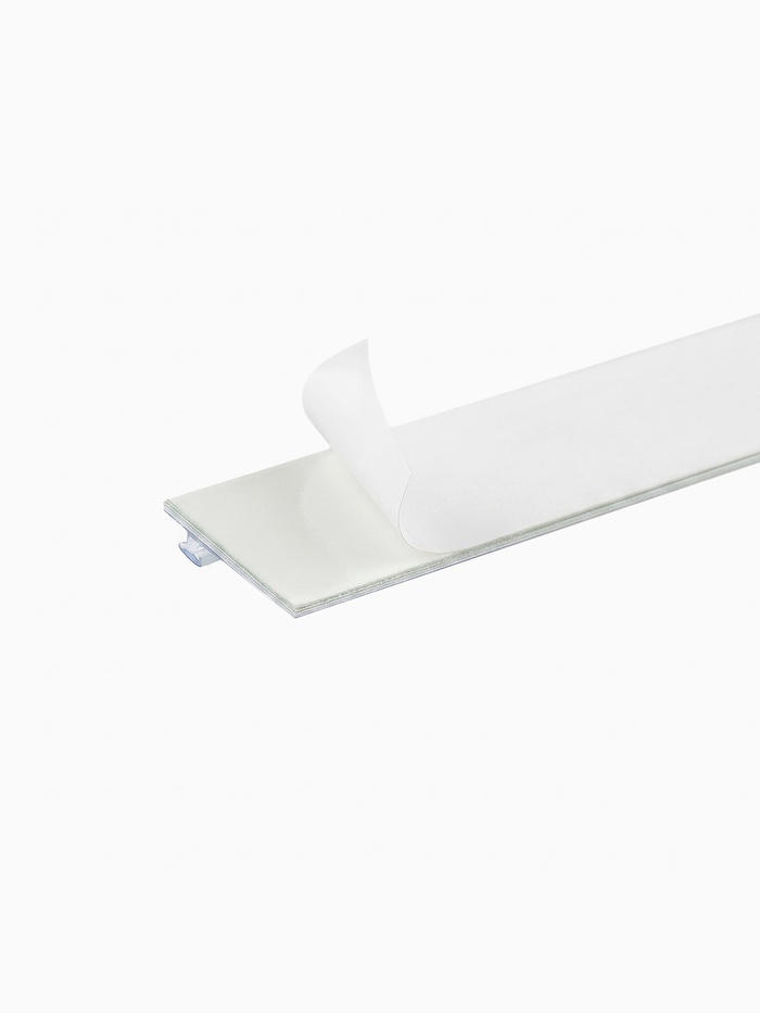 Т-профиль пластиковый для крепления разделителей на полке, 1000×18×3 мм, прозрачный