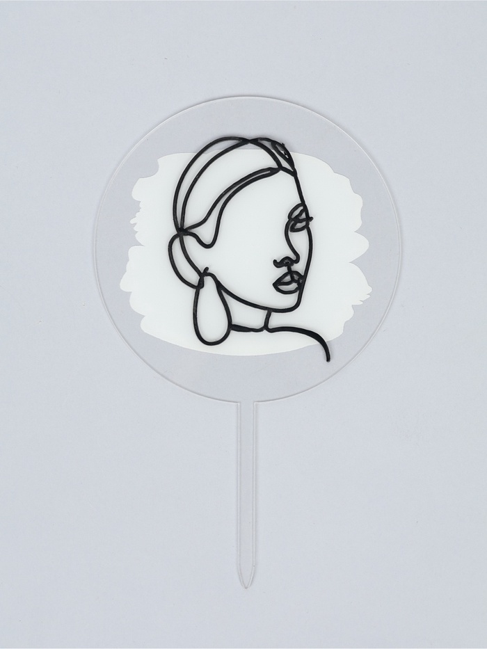 Топпер для торта «Девушка»