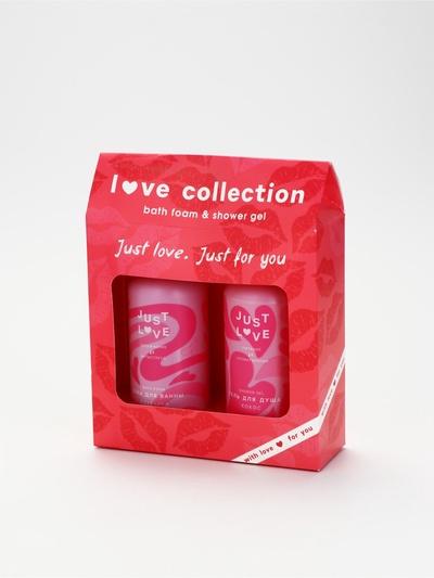 УЦЕНКА Набор Love collection, гель для душа, 300 мл и пена для ванны,300 мл