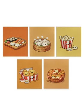 Тетрадь 48 листов в линейку Calligrata «Котики», 5 В МИКС