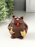 Сувенир "Кот с кружкой", 7х5,5х6,5см МИКС - фото 809655669