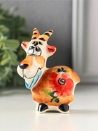 Фигурка фарфор «Козлик Паша», 8.5 см, гжель, цветная, МИКС - Фото 2