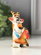 Фигурка фарфор «Козлик Паша», 8.5 см, гжель, цветная, МИКС - Фото 3