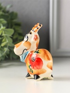 Фигурка фарфор «Козлик Паша», 8.5 см, гжель, цветная, МИКС - Фото 5