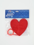 Гирлянда-подвеска «Сердце» фетр, красный, 200 см, 10 см×10 шт. - фото 809655816