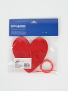 Гирлянда-подвеска «Сердце» фетр, красный, 200 см, 10 см×10 шт. - фото 809655817