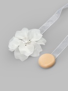 Подхват для штор, на ленте, пара, d=6×26 см, белый - фото 809655844