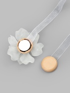 Подхват для штор, на ленте, пара, d=6×26 см, белый - фото 809655845