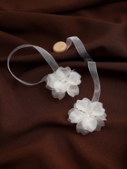 Подхват для штор, на ленте, пара, d=6×26 см, белый - фото 809655848