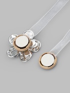 Подхват для штор, на ленте, пара, d=5.5 см, белый - фото 809655853