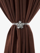 Подхват для штор, на ленте, пара, d=5.5 см, белый - фото 809655854