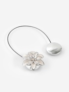 Подхват для штор, на тросе, пара, d=6 см, белый - фото 809655859