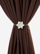 Подхват для штор, на тросе, пара, d=6 см, белый - фото 809655862