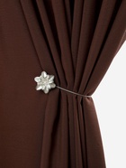 Подхват для штор, на тросе, пара, d=6 см, белый - фото 809655863