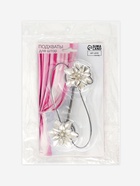 Подхват для штор, на тросе, пара, d=6 см, белый - фото 809655865