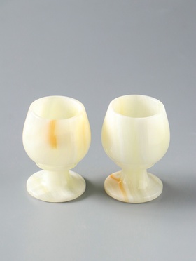 Набор рюмок сувенирных «Грация», 5×7.6 см, 50 мл, 2 шт. оникс