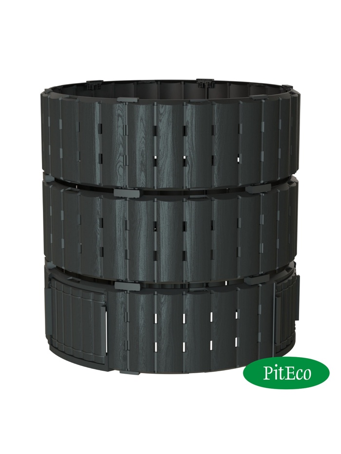 Компостер Piteco 1000л чёрный