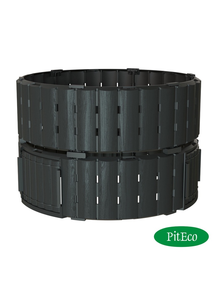 Компостер Piteco 670л чёрный