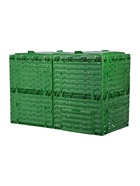 Компостер садовый Piteco, с крышкой, пластиковый, 600 л, 120×60×80 см, зелёный - Фото 1