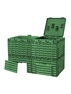 Компостер Piteco с крышкой 600л зелёный - Фото 3