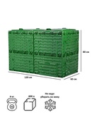 Компостер Piteco с крышкой 600л зелёный - Фото 4