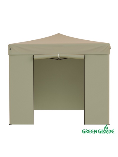 Тент-шатёр садовый Green Glade 3101, 3×3×3 м, полиэстер, стальной каркас, бежевый