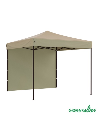 Тент-шатёр садовый Green Glade 3101, 3×3×3 м, полиэстер, стальной каркас, бежевый