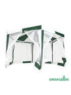 Тент-шатёр садовый Green Glade 1001, 2×2×2.6 м, с москитной сеткой, полиэтилен, металлический каркас, бело-зелёный - Фото 2
