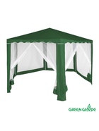 Тент-шатёр садовый Green Glade 1003, 2×2×2.6 м, с москитной сеткой, полиэстер, металлический каркас, зелёный - Фото 1
