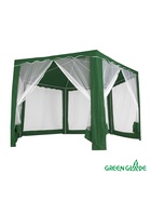 Тент-шатёр садовый Green Glade 1003, 2×2×2.6 м, с москитной сеткой, полиэстер, металлический каркас, зелёный - Фото 2