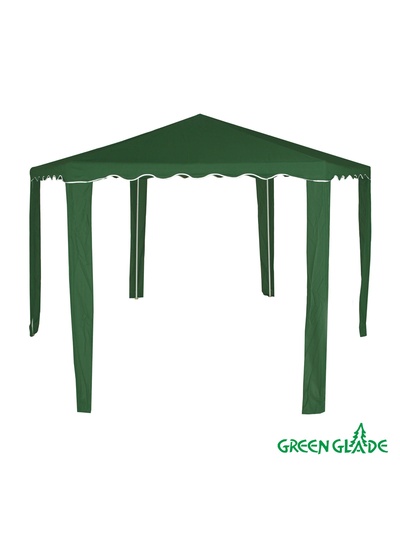 Тент-шатёр садовый Green Glade 1003, 2×2×2.6 м, с москитной сеткой, полиэстер, металлический каркас, зелёный
