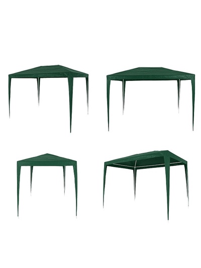 Тент-шатёр садовый Green Glade 1004, 2×3×2.5 м, полиэтилен, металлический каркас, зелёный