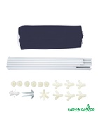 Тент-шатёр садовый Green Glade 10061, 2×2×2.6 м, с москитной сеткой, полиэстер, металлический каркас, синий - Фото 7