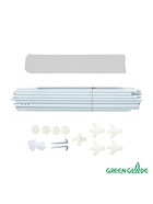Тент-шатёр садовый Green Glade 1017, 3×3×2.37 м, полиэстер, металлический каркас, бело-зелёный - Фото 7