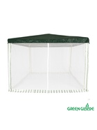 Тент-шатёр садовый Green Glade 1028, 3×3×2.5 м, с москитной сеткой, полиэтилен, металлический каркас, зелёный - Фото 3
