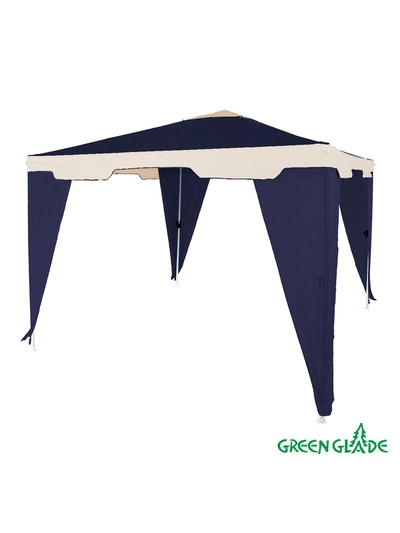 Тент-шатёр садовый Green Glade 1031, 3×3×2.5 м, полиэстер, металлический каркас, синий