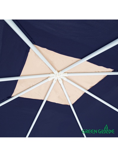 Тент-шатёр садовый Green Glade 1031, 3×3×2.5 м, полиэстер, металлический каркас, синий