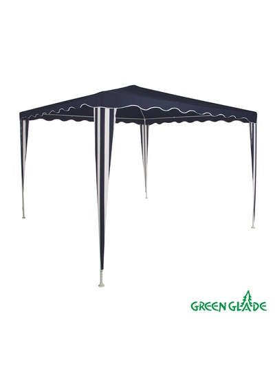 Тент-шатёр садовый Green Glade 1032, 3×3×2.5 м, полиэстер, металлический каркас, синий