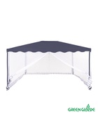 Тент-шатёр садовый Green Glade 1038, 3×4×2.45 м, с москитной сеткой, полиэстер, металлический каркас, синий - Фото 1