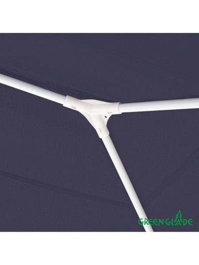 Тент-шатёр садовый Green Glade 1038, 3×4×2.45 м, с москитной сеткой, полиэстер, металлический каркас, синий